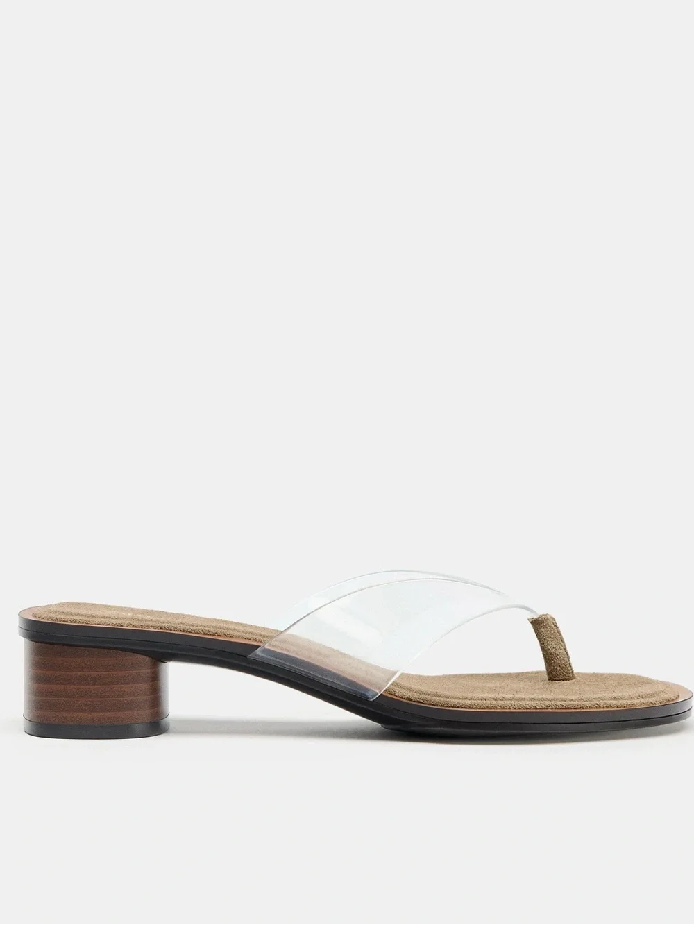 Zara Vinyl Heeled Sandals Size 8 - Picture 2 of 7